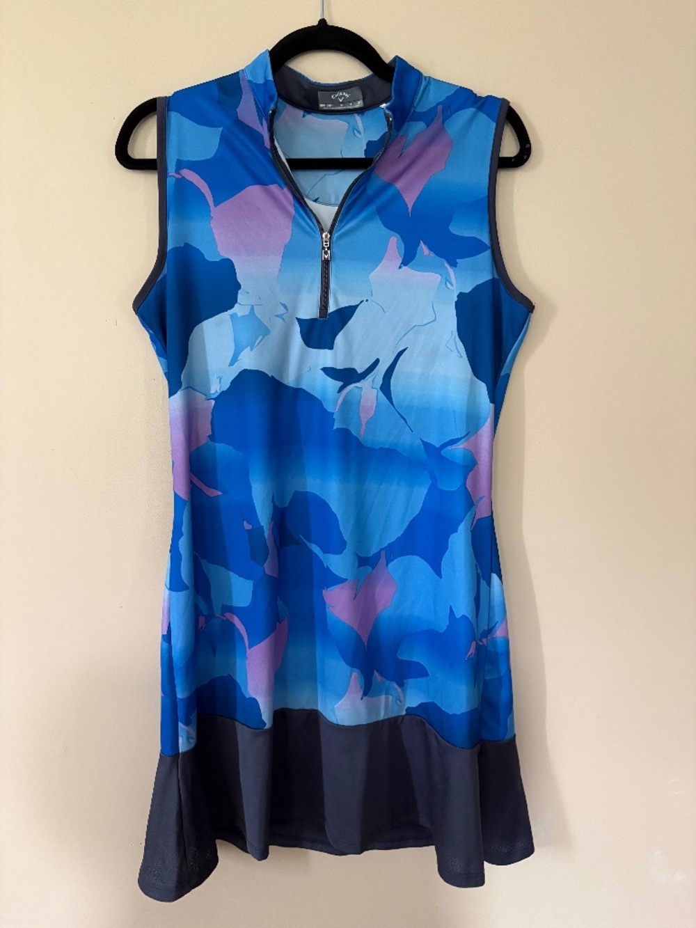 Callaway Women's Gradient Golf Dress Sleeveless Royal Blue Opti Dri Medium